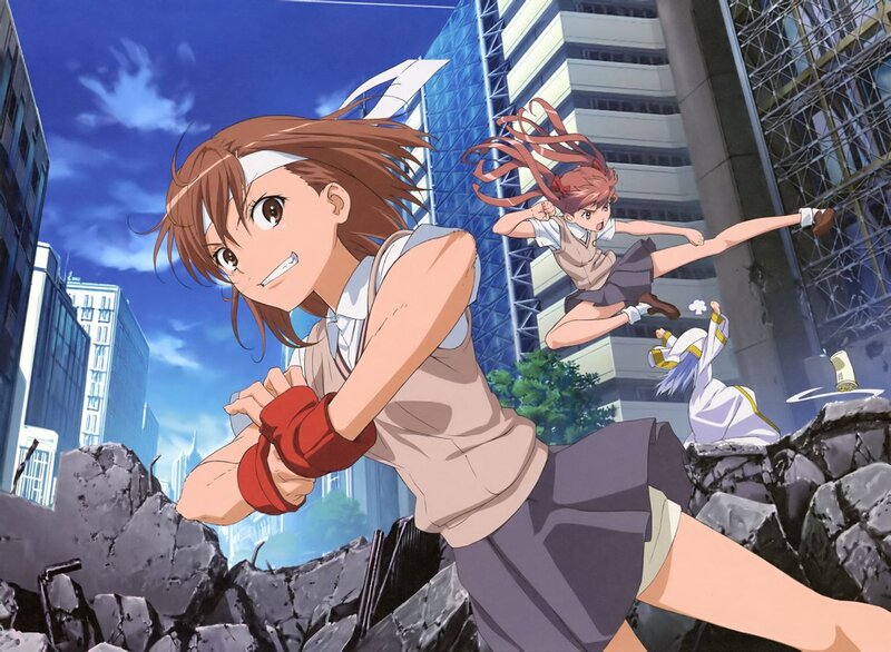 Anime Girls in Action — Blue, Action-packed