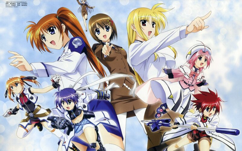 anime girls in action poses