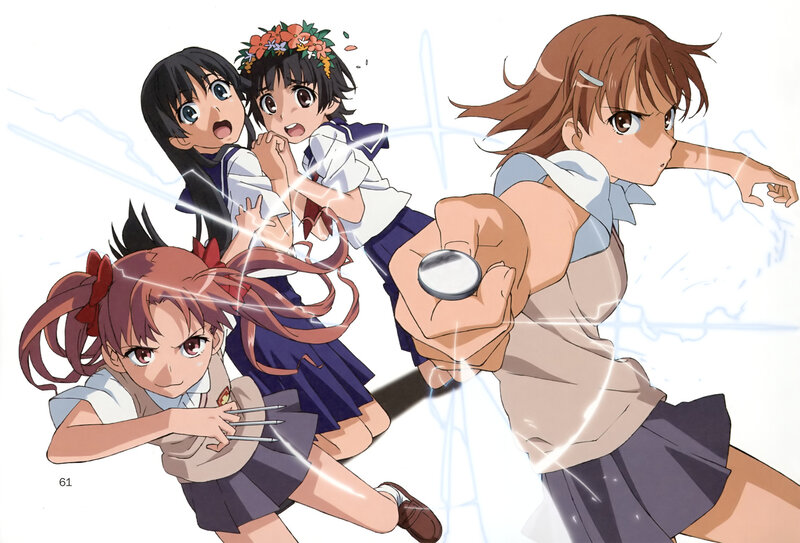 Anime Girls in Action — White