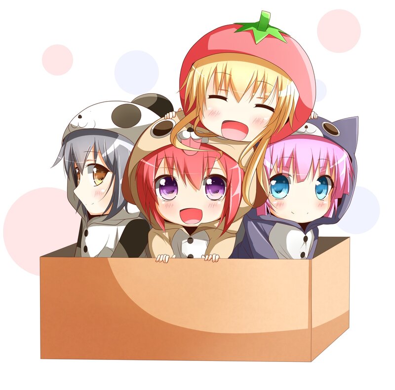 anime girls in animal costumes