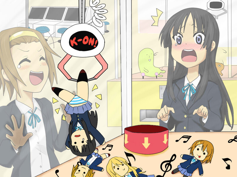 Anime Girls in Arcade — Blue