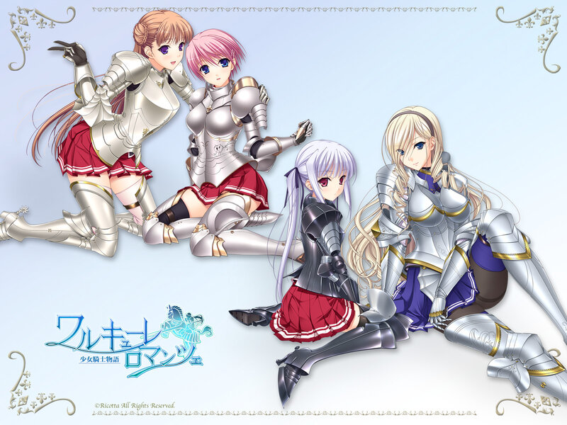 anime girls in armor