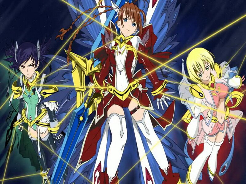 anime girls in armor