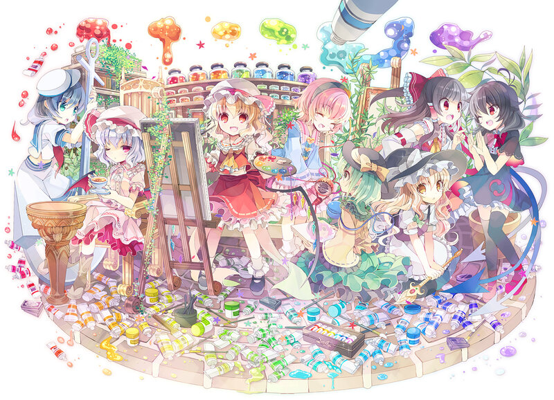 Anime Girls in Art Studio