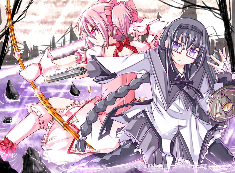 Anime girls in battle