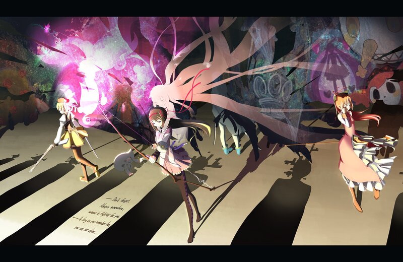 anime girls in battle