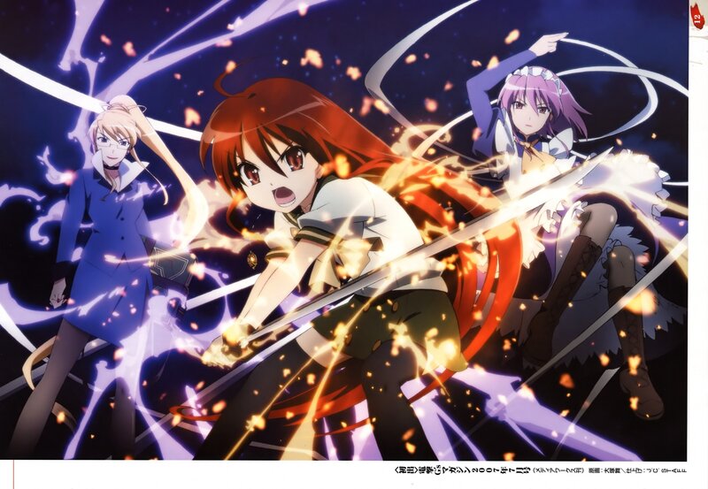 anime girls in battle