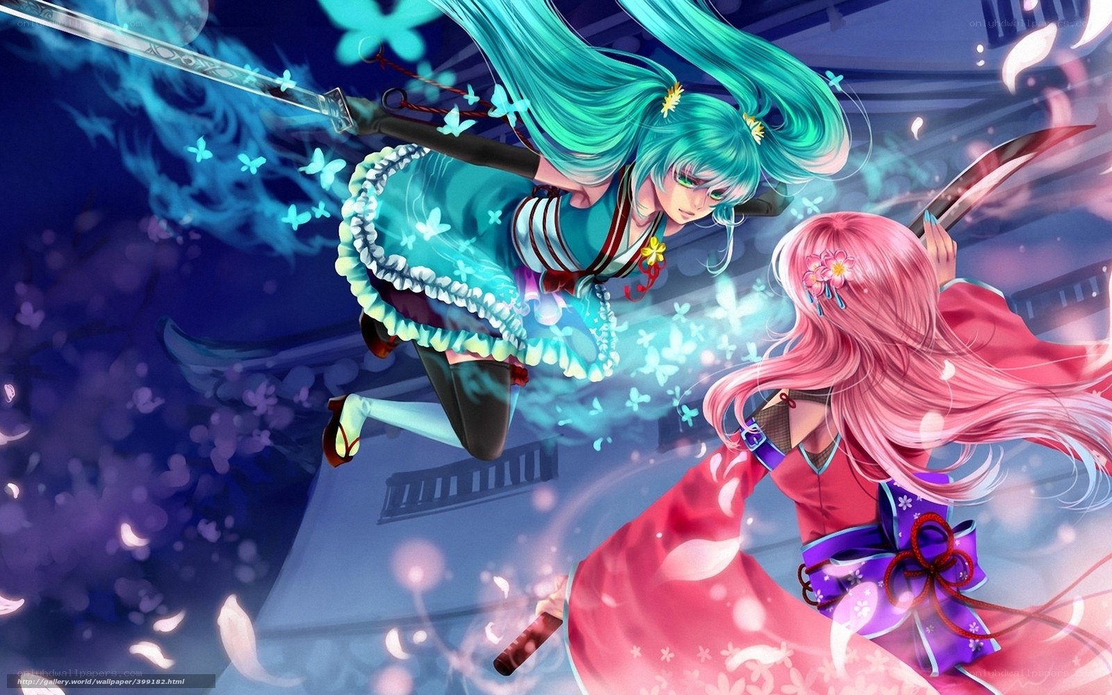 Anime girls in battle