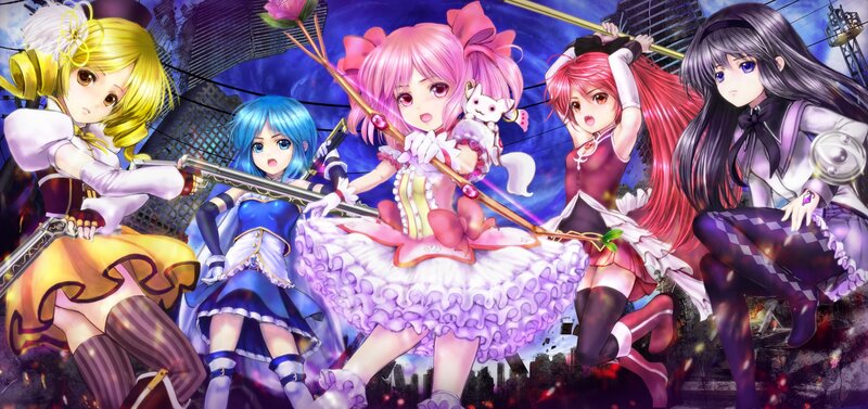 anime girls in battle