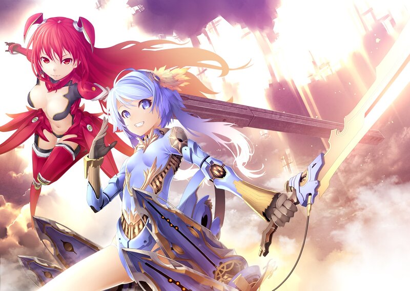 Anime girls in battle armor
