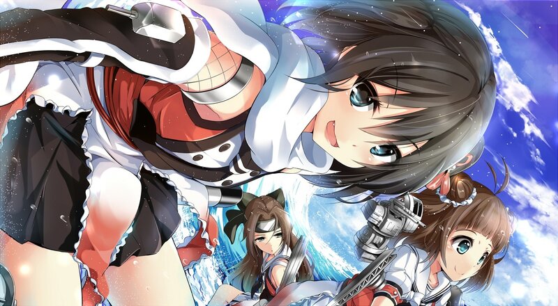 Anime Girls in Battle — Blue, Dynamic