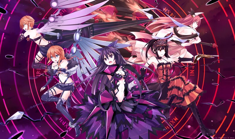 anime girls in battle gear