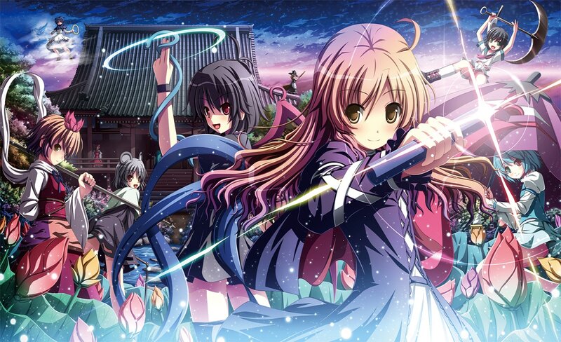 Anime Girls in Battle — Purple, Dramatic
