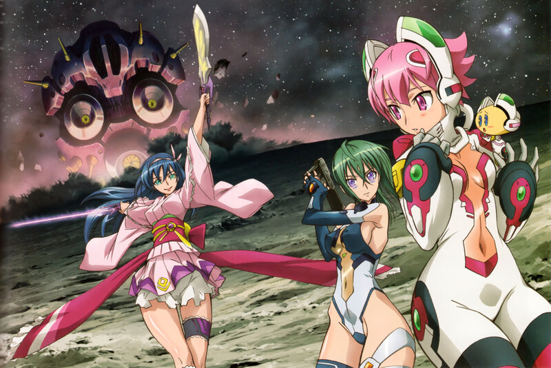 Anime girls in battle stance