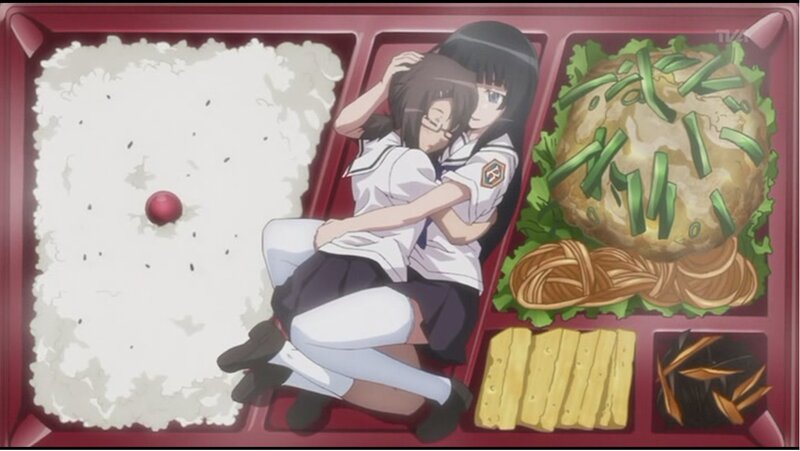 anime girls in bento box