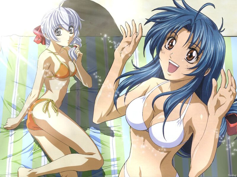 Anime girls in bikinis