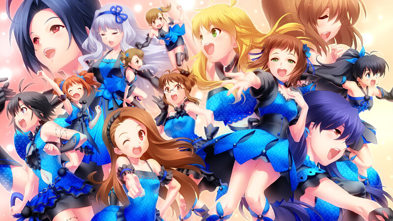 Anime Girls in Blue Outfits