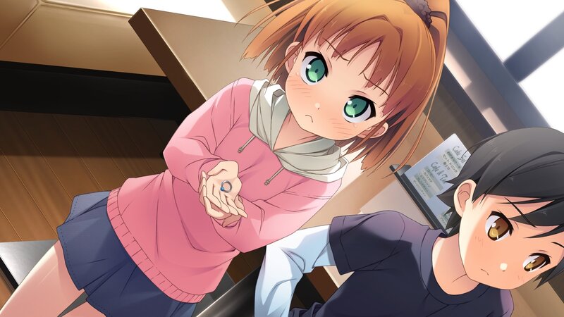 anime girls in cafe