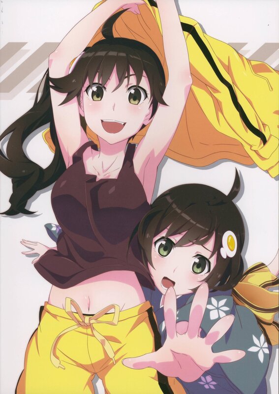 anime girls in casual clothes