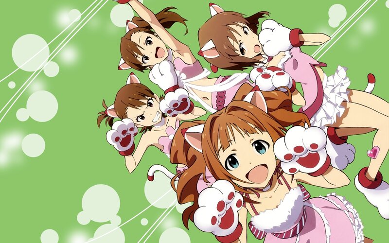 anime girls in cat costumes