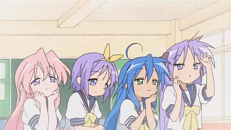 anime girls in classroom
