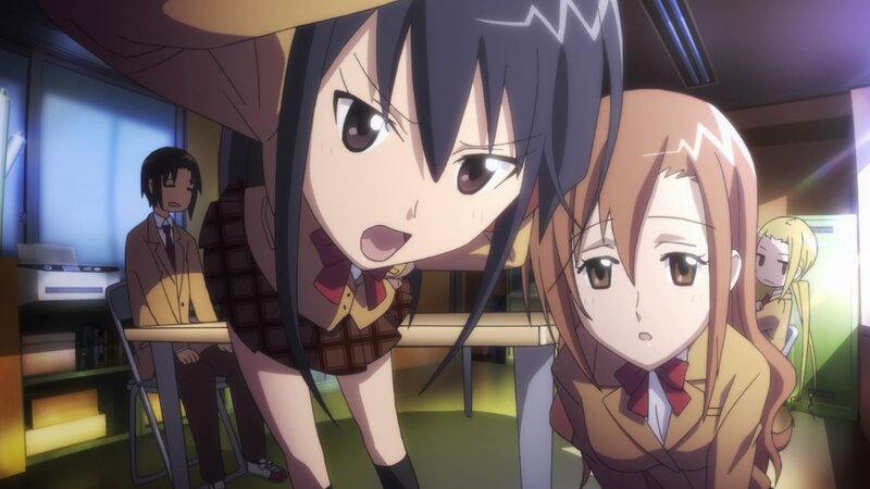 anime girls in classroom