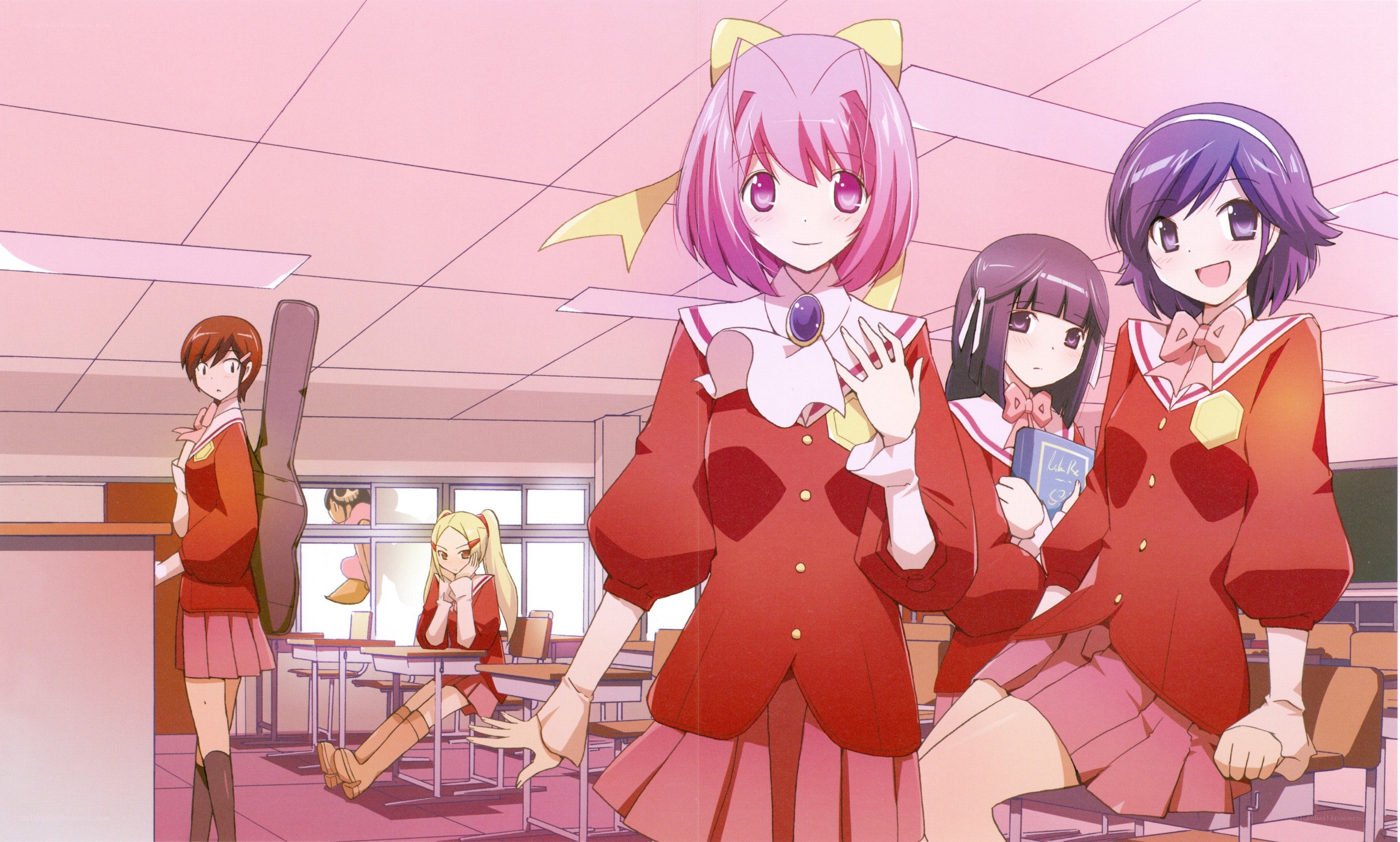anime girls in classroom
