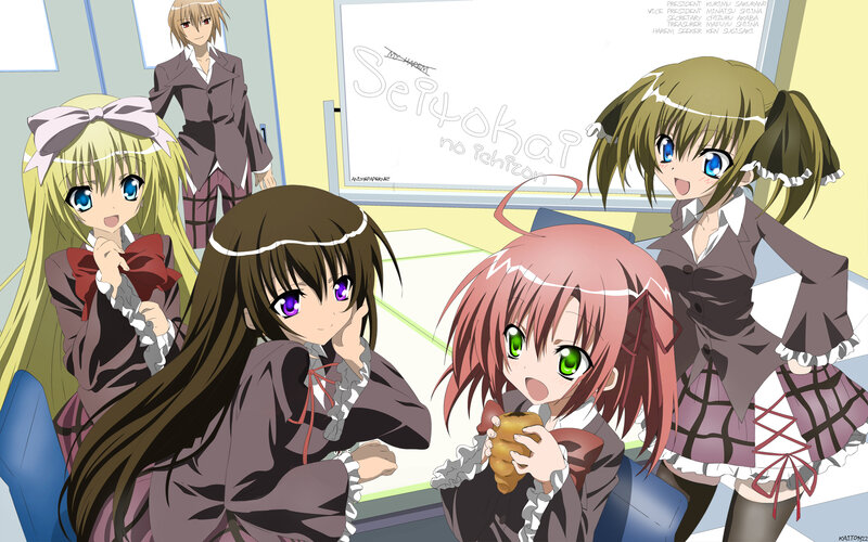 anime girls in classroom