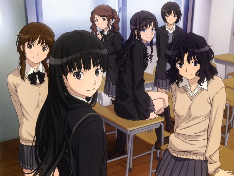 Anime Girls in Classroom — Black, Calm