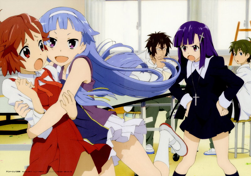 Anime Girls in Classroom — Blue, Chaotic