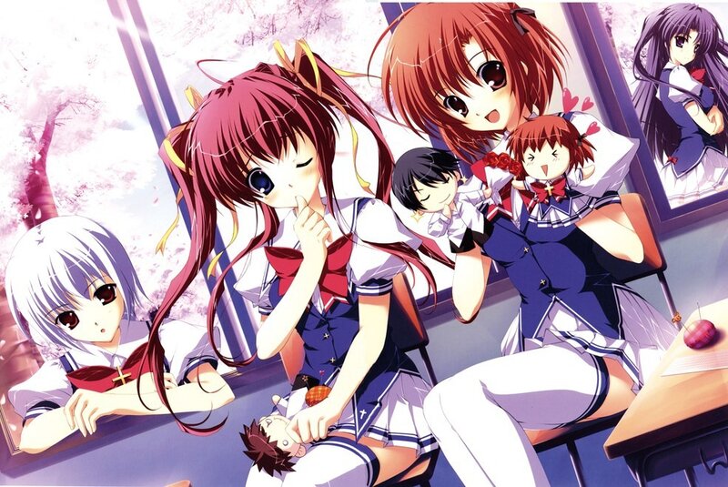 Anime Girls in Classroom — Pink