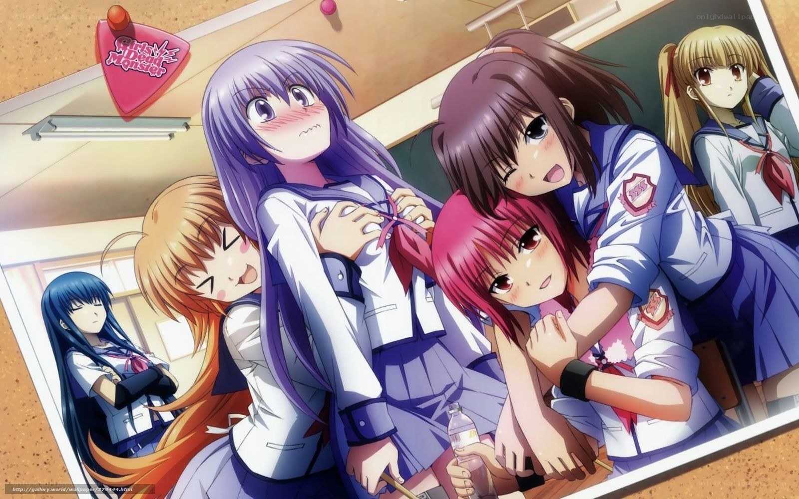 anime girls in classroom