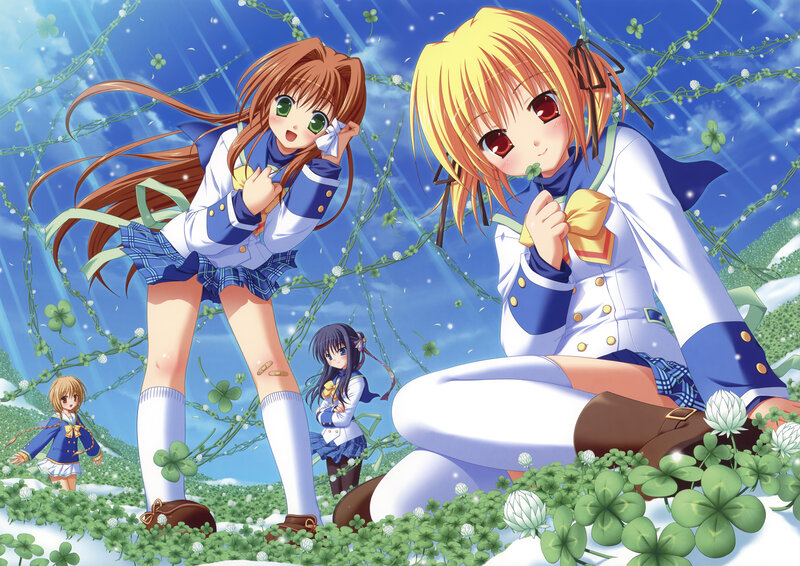 Anime Girls in Clover Field
