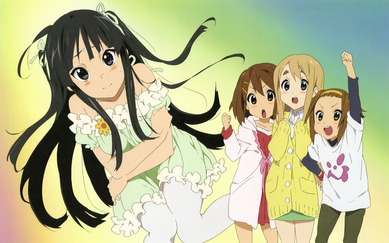 Anime Girls in Colorful Clothes