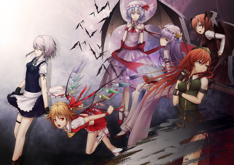 Anime Girls in Combat — Purple, Dramatic
