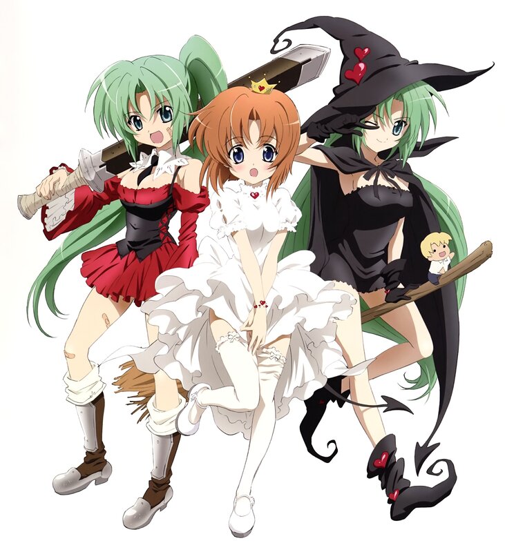 anime girls in costumes