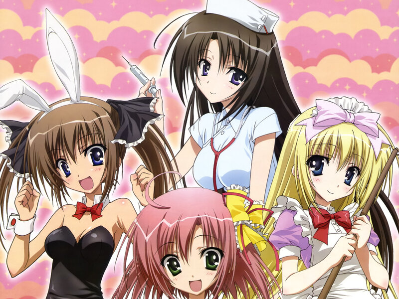 anime girls in costumes