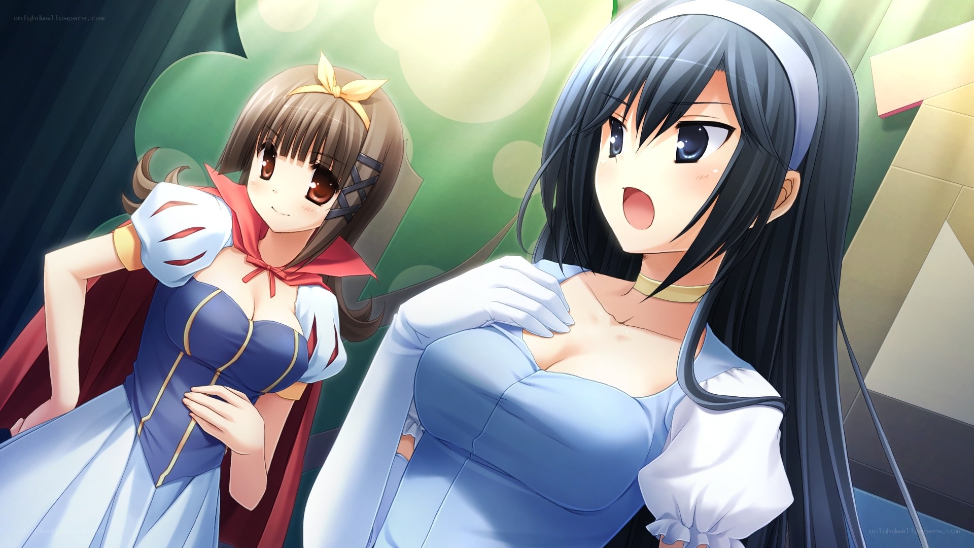 Anime girls in costumes