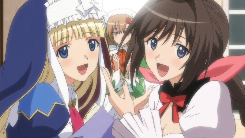 anime girls in costumes