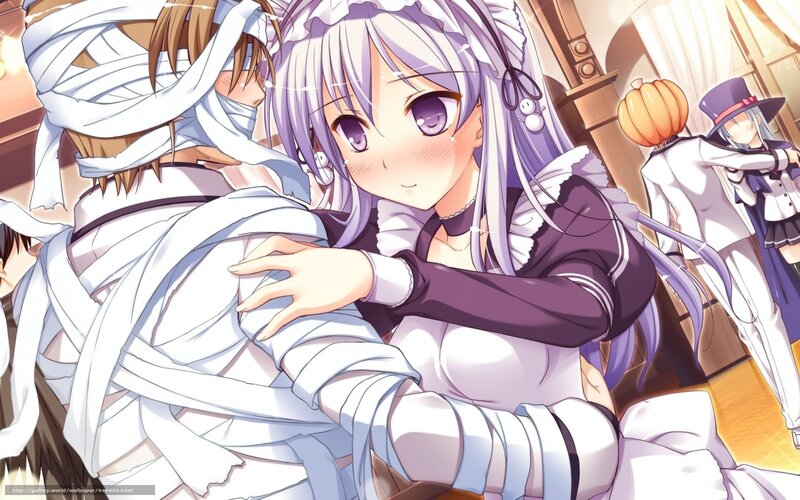 anime girls in costumes