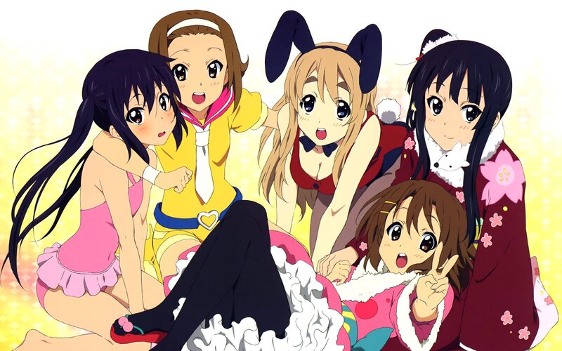 anime girls in costumes