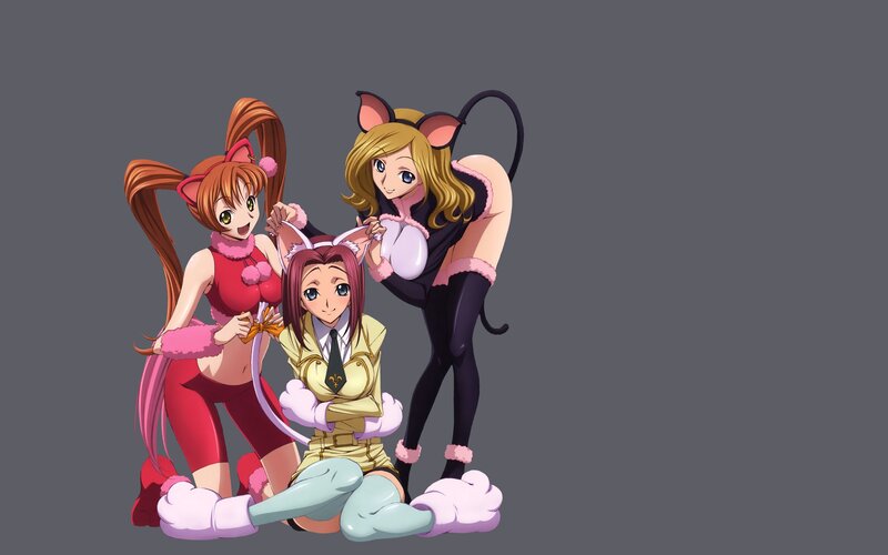 anime girls in costumes