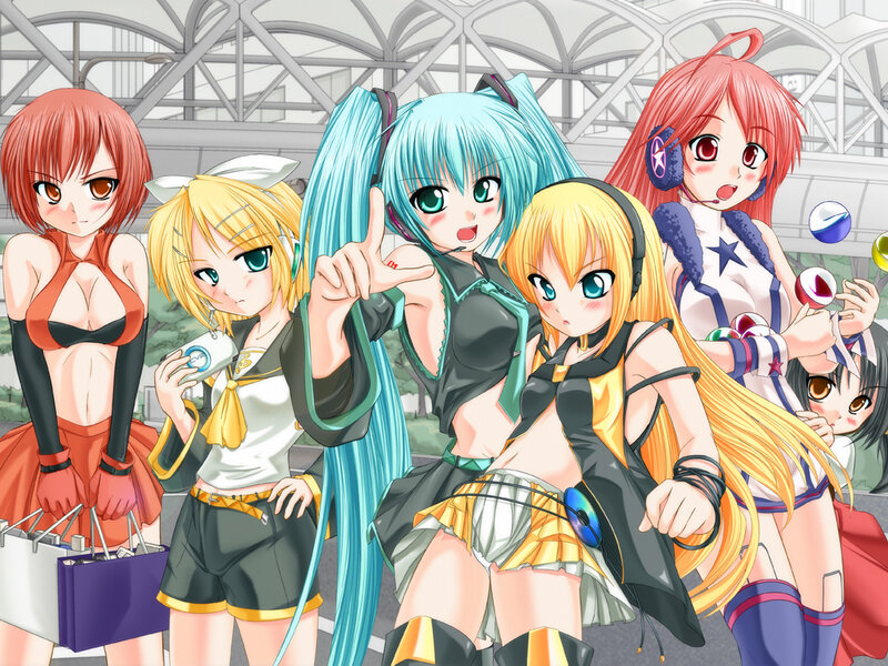 Anime Girls in Costumes — Blue