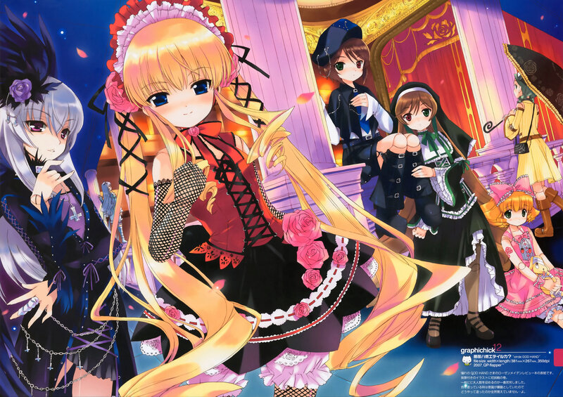 Anime Girls in Costumes — Pink, Dramatic