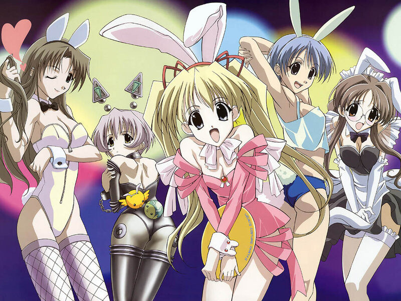 Anime Girls in Costumes — Purple, Playful