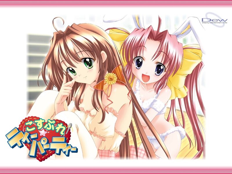 Anime girls in cute outfits