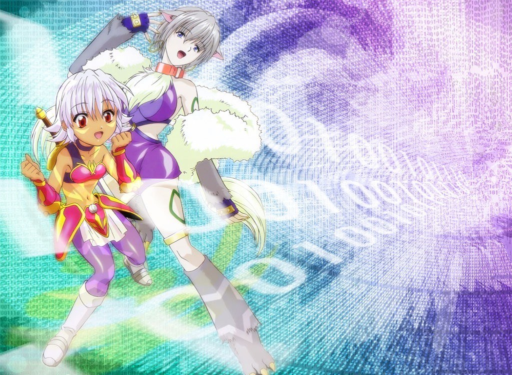 anime girls in digital world