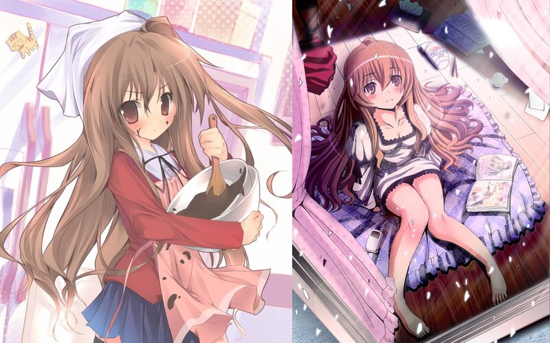 anime girls in domestic scenes