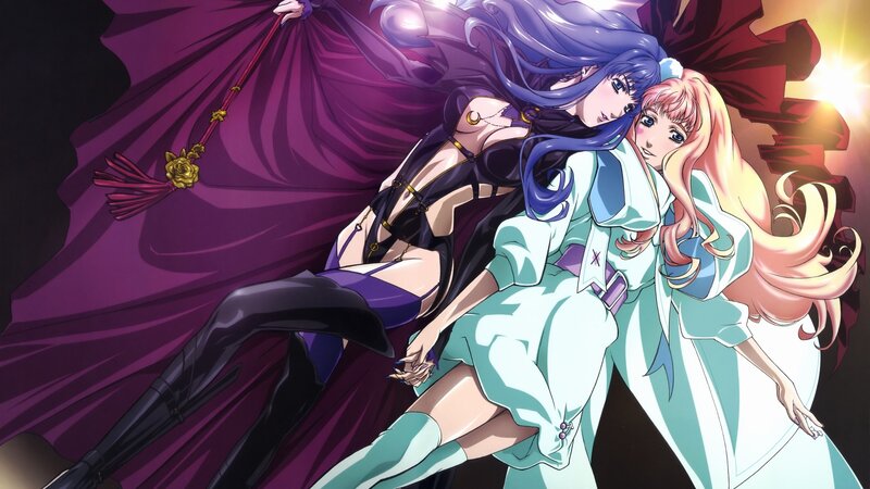 anime girls in dramatic pose