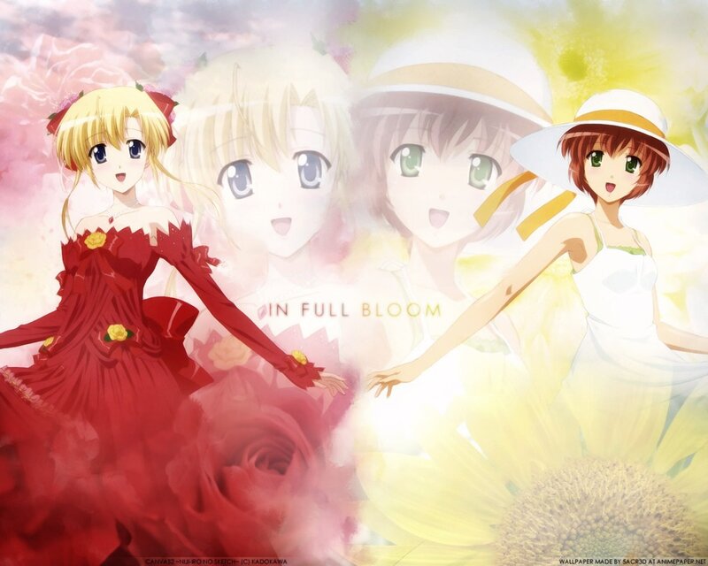 Anime Girls in Dresses — Red